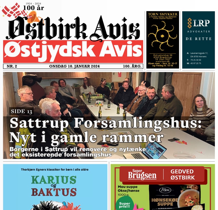 Østbirk Avis forside uge 2