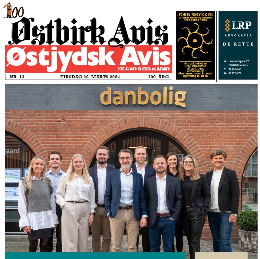 Østbirk Avis forside uge 13